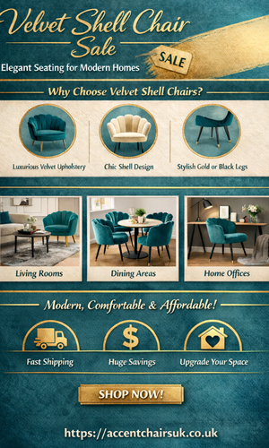 Velvet Shell Chair Sale – Elegant Seating for Modern Homes.png