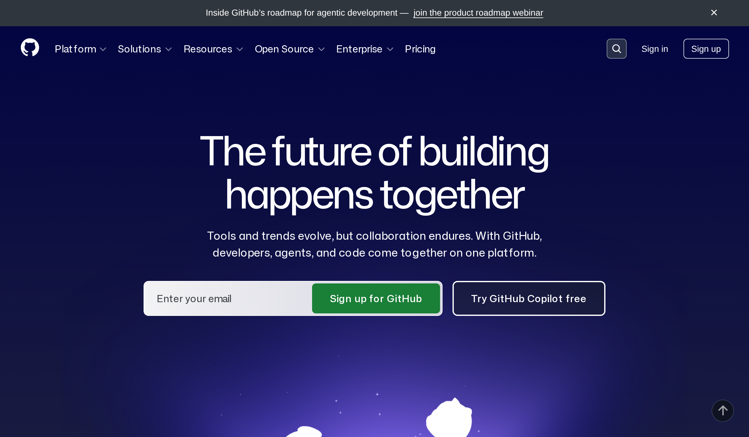 GitHub 메인 페이지