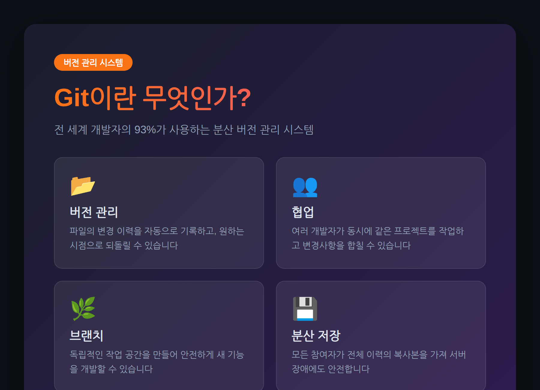 Git이란 무엇인가 - 버전 관리, 협업, 브랜치, 분산 저장