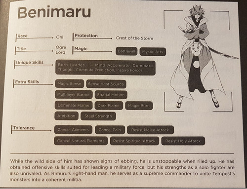 Benimaru Stat Card