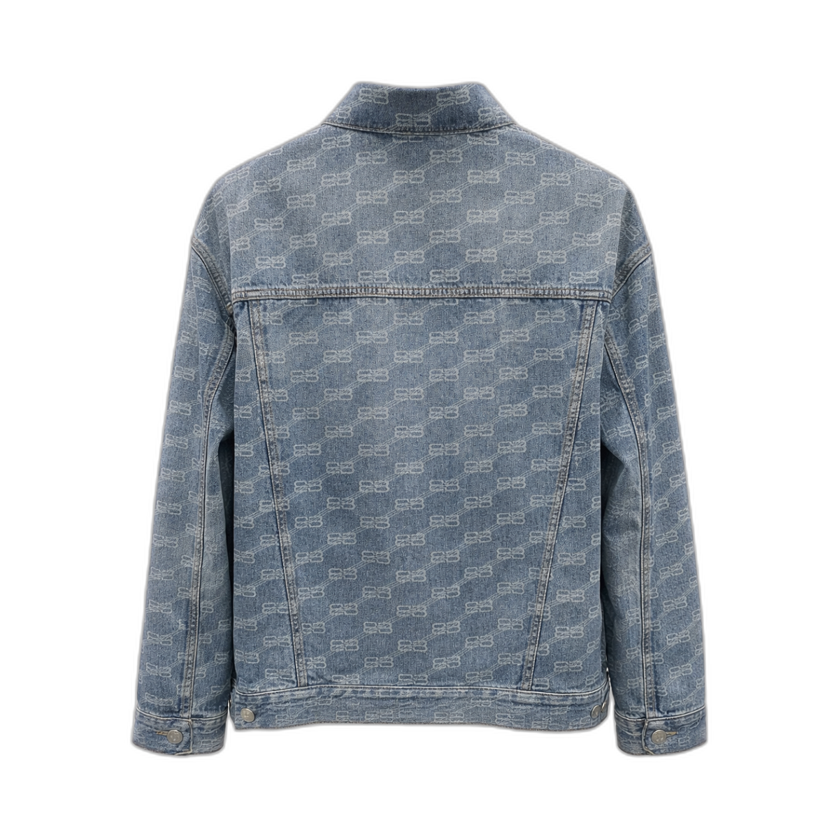 BALENCIAGA INDIGO RING DENIM JACKET BLUE