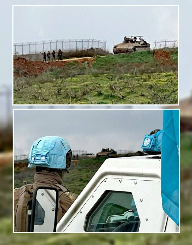 مراسل المنار: قوة إسرائيلية معادية مؤلفة من ناقلة جند من نوع "نامير" وعدد من الجنود وآلية نقل GMC تقدمت من تلة الحمامص باتجاه منطقة "العمرا" في الأطرا...