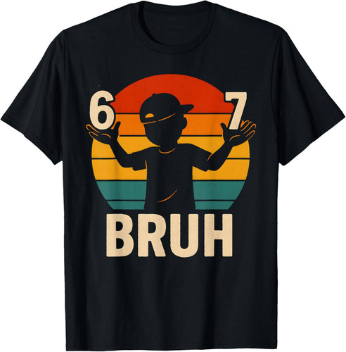 67 Bruh Retro Boy 6 7 Meme Kids Kindergarten Teen Funny 6 7 T Shirt productor mockup (2).jpg
