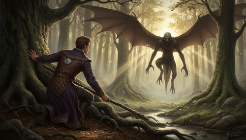 Young man facing draghkar creature e241783f56.png