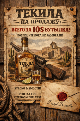 Объявление о продаже текилы в RDR 2.png