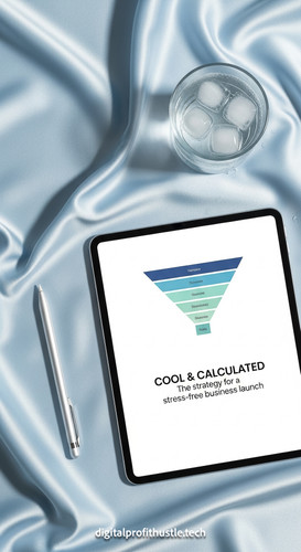 46 Flat lay of an iPad on a light blue silk background showing a sleek funnel chart a silver stylus .jpg