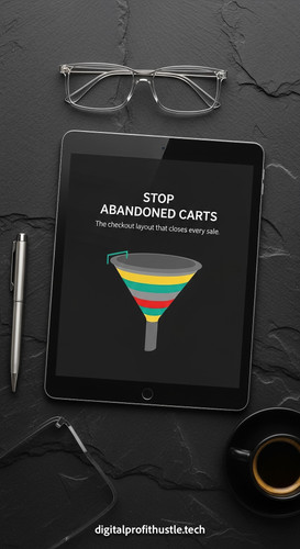 27 Overhead view of a dark tablet displaying a checkout funnel a silver metallic pen a pair of trans.jpg