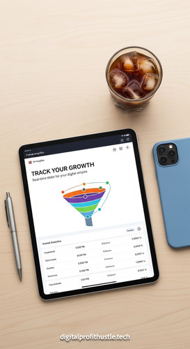 63 Overhead shot of a tablet displaying a funnel analytics dashboard a silver pen a blue iPhone case.jpg