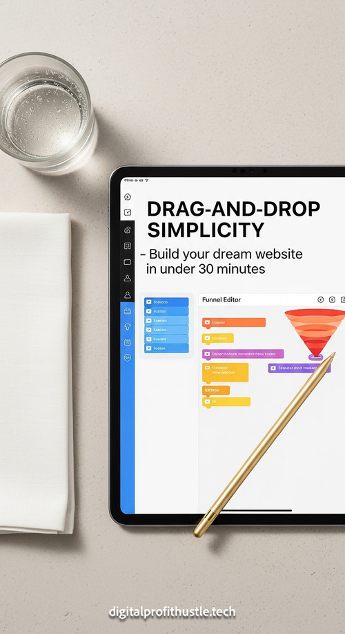 115 Flat lay of an iPad on a light beige textured surface showing a funnel editor a gold stylus a wh.jpg