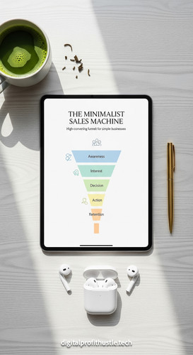 105 A topdown flat lay of an iPad on a white oak desk showing a clean funnel layout a gold pen a pai.jpg