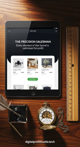 158 Topdown view of a tablet displaying a checkout page a wooden ruler a pocket watch and a small in.jpg