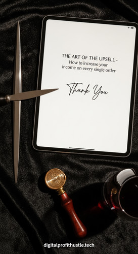159 Flat lay of an iPad with a Thank You page a silver letter opener a wax seal stamp and a glass of.jpg