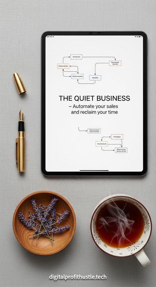 189 Flat lay of an iPad displaying an automated email sequence map a brass fountain pen a small wood.jpg