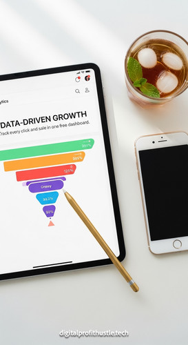 8 Topdown shot of an iPad showing a funnel analytics dashboard a gold stylus a white iPhone and a gl.jpg