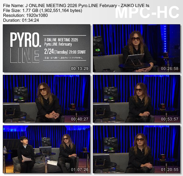 [TV-Variety] 小野瀬 潤 – J ONLINE MEETING 2026 Pyro.LINE February (ZAIKO Channel 2026.02.24)