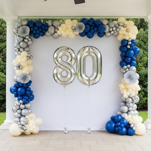 32 Inch Big Sliver Large Number 80 Mylar Foil Balloon For Helium & Air Filled Premium Self Seal Ball.jpg