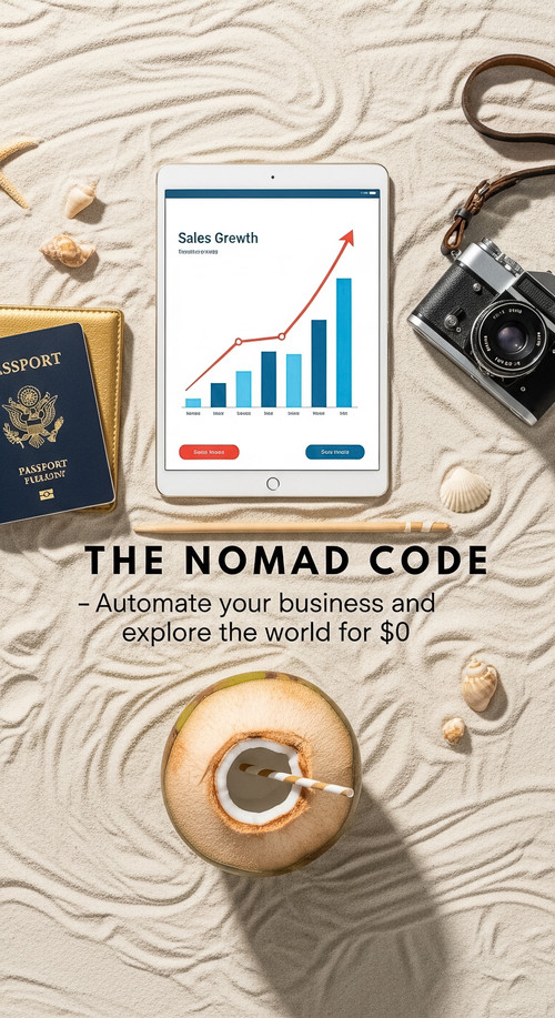 102 Overhead view of a tablet displaying a sales growth chart a goldembossed passport cover a vintag.jpg