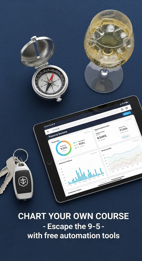 104 Topdown view of a tablet showing passive income stats a set of luxury yacht keys a silver compas.jpg