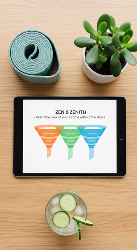 138 Overhead view of a tablet displaying a sales funnel for a wellness retreat a yoga strap a small .jpg