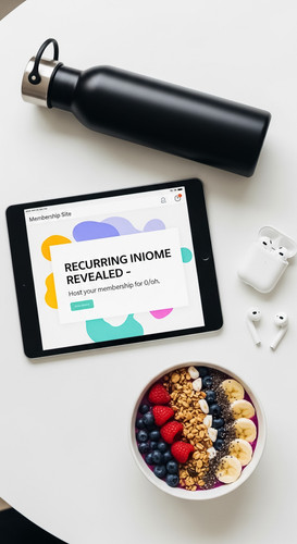 8 Topdown view of an iPad showing a membership site portal a pair of AirPods a gym water bottle and .jpg