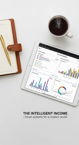 42 Overhead shot of a tablet showing a funnel analytics page a leather journal a gold pen and a cup .jpg