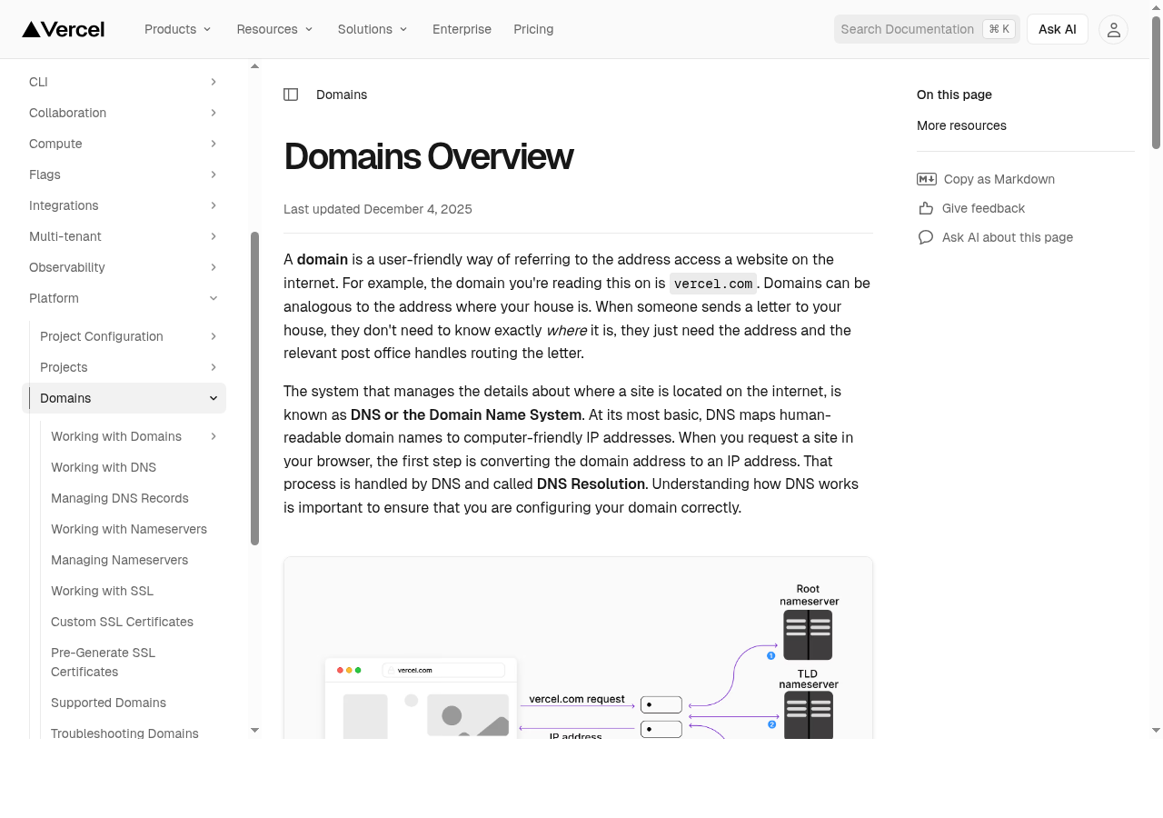 Vercel 도메인 설정