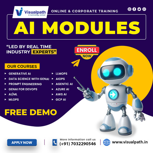 Visualpath Build your AI future with 🚀 Our AI courses. Helps learners and professionals gain job-ready skills through practical, expert-led training focused on real-world applications.
🔍 AI Courses Offered:
 ✅ AI / ML
 ✅ MLOps & LLMOps
 ✅ AIOps & Agentic AI
 ✅ Generative AI & Prompt Engineering
 ✅ Data Science with GenAI
 ✅ GenAI for DevOps
 ✅ Azure AI | AWS AI | GCP AI
☎️ Contact Us: +91-7032290546
 WhatsApp: https://wa.me/c/917032290546
Visit: https://www.visualpath.in/agentic-ai-online-training.html