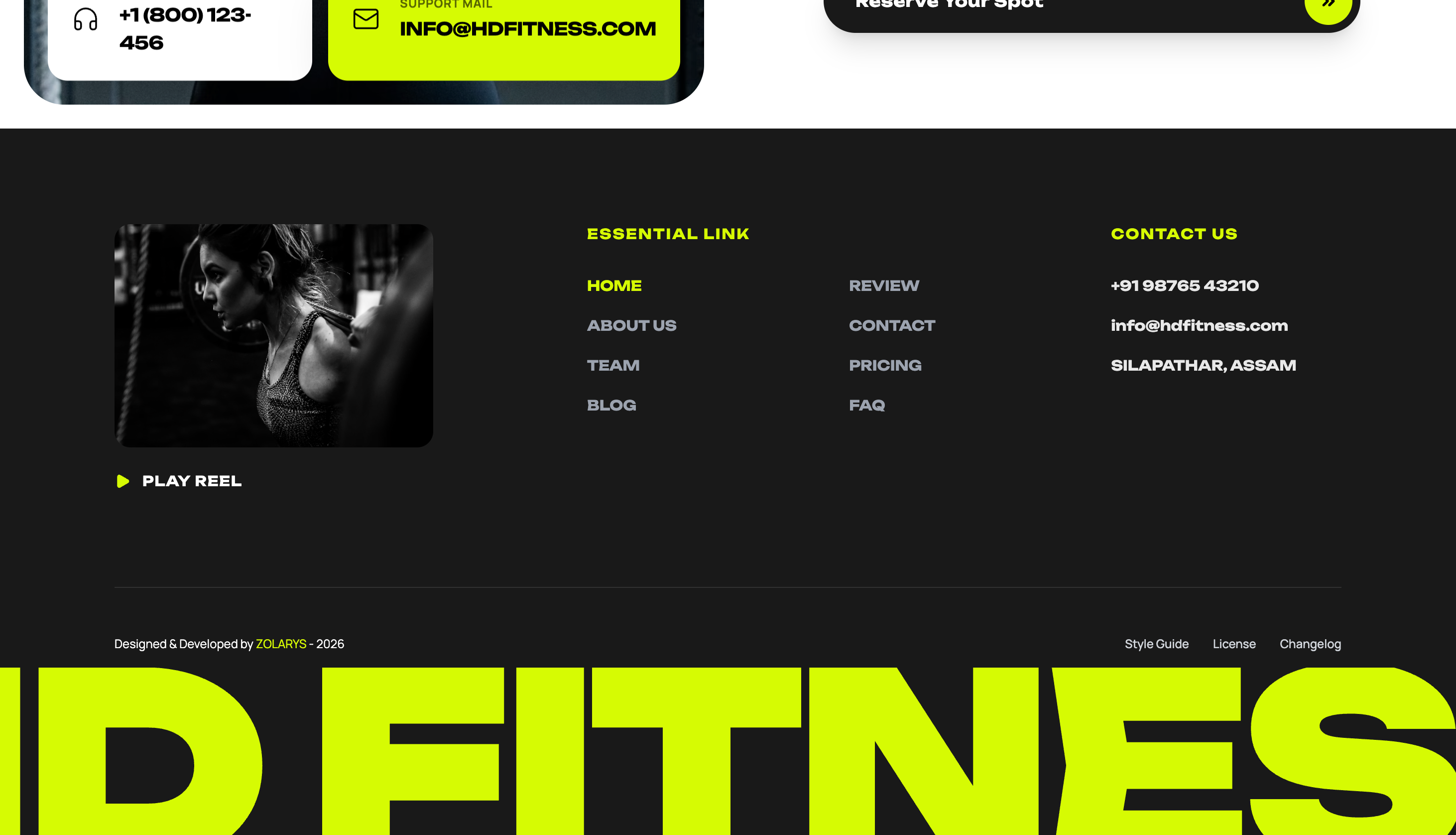 HD Fitness – Gym Website — detail 5