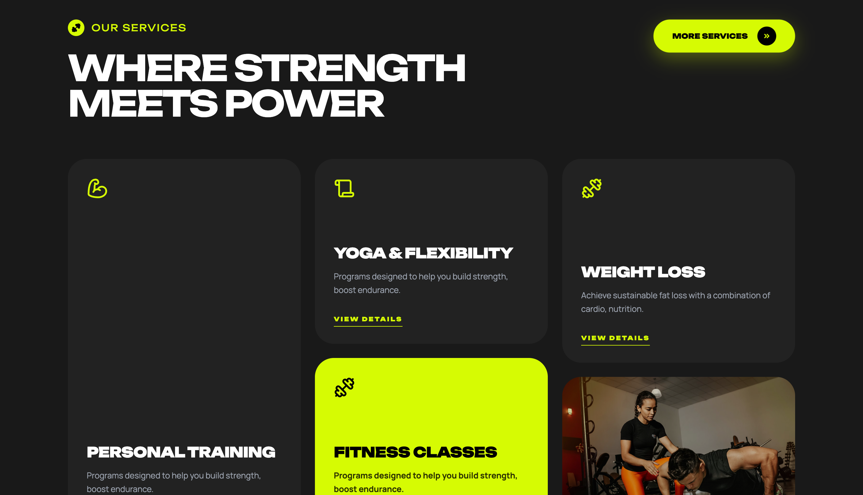 HD Fitness – Gym Website — detail 3