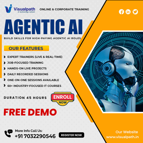Visualpath provides advanced Agentic AI training to design intelligent AI agents, automate workflows, and implement real-world projects. Recognized as the Best Agentic AI Course Online, it offers corporate training and prepares learners from India, USA, UK, Canada, and other countries for high-demand AI careers. Join Agentic AI Course In Hyderabad. ☎️ +91-7032290546
WhatsApp: https://wa.me/c/917032290546
Website: https://www.visualpath.in/agentic-ai-online-training.html
Blog: https://visualpathblogs.com/category/agentic-ai/