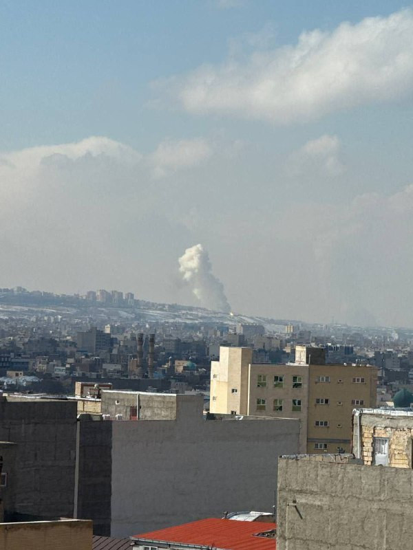 صورة| تصاعد أعمدة الدخان في الجليل شمال فلسطين عقب القصف الإيراني قبل قليل....