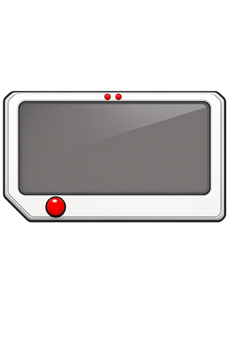 Futuristic electronic device with red accents.png