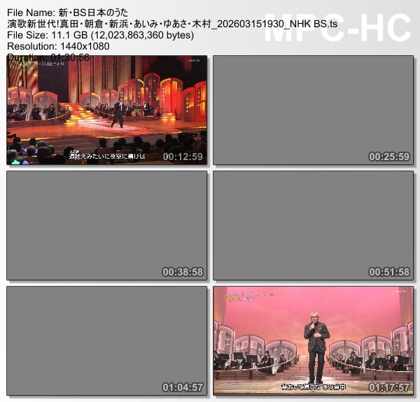 [TV-Variety] 新・ＢＳ日本のうた – 2026.03.22