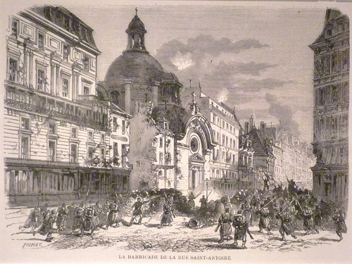 context combats sur la barricade de la rue saint antoine 25 mai 1871.jpg