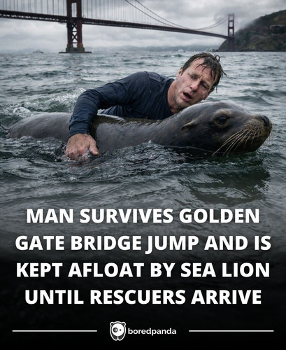 MAN SURVIVES GOLDEN GATE BRIDGE JUMP AND IS KEPT AFLOAT BY SEA LION UNTIL RESCUERS ARRIVE.jpg