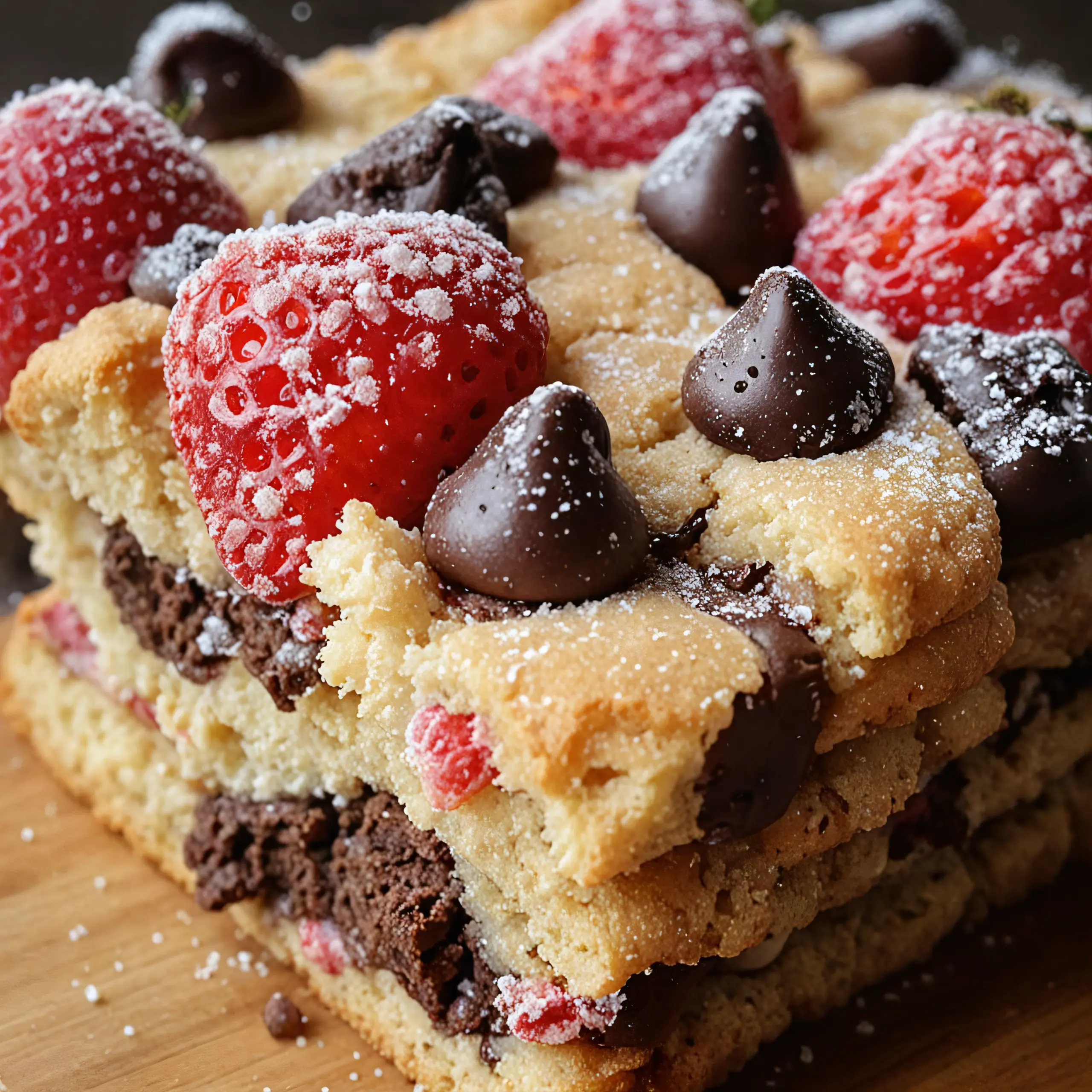 Delightful Valentine's Day Chocolate Chip Strawberry Treats