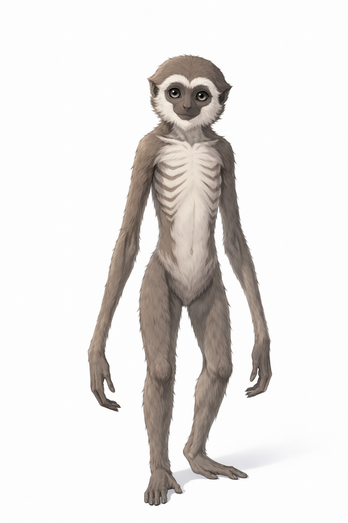 一人一猴，苟到最后 猴哥 瘦弱期 losqjj.png