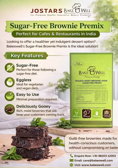 Sugar Free Brownie Premix Manufacturer for Cafes & Restaurants in India.jpg