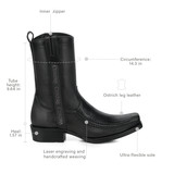 1J4JAP NEGRO avestruz pata LP iso ING