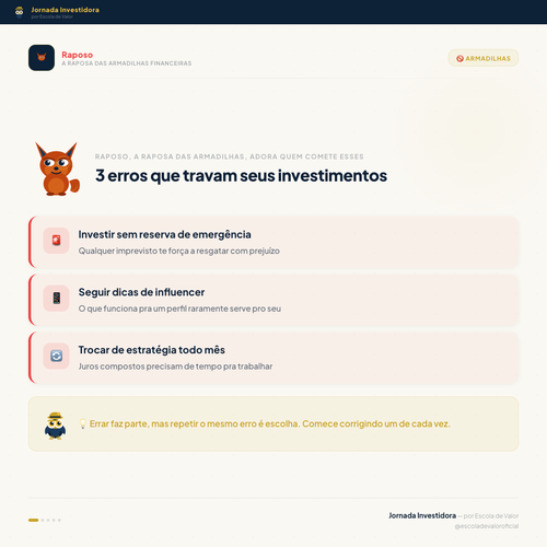 20260309 3 erros que travam seus invest light.png