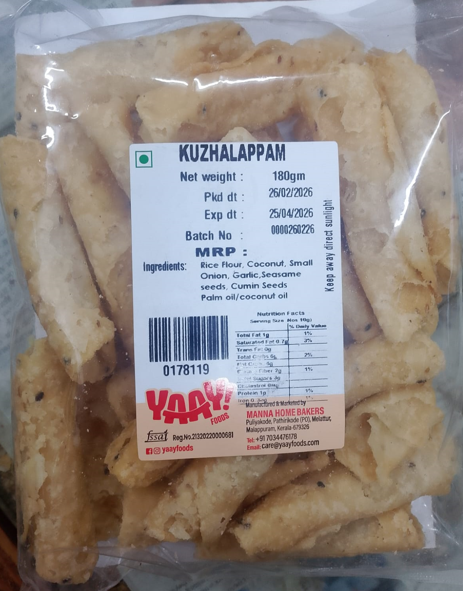 Kuzhalappam Salt (കുഴലപ്പം) 180g