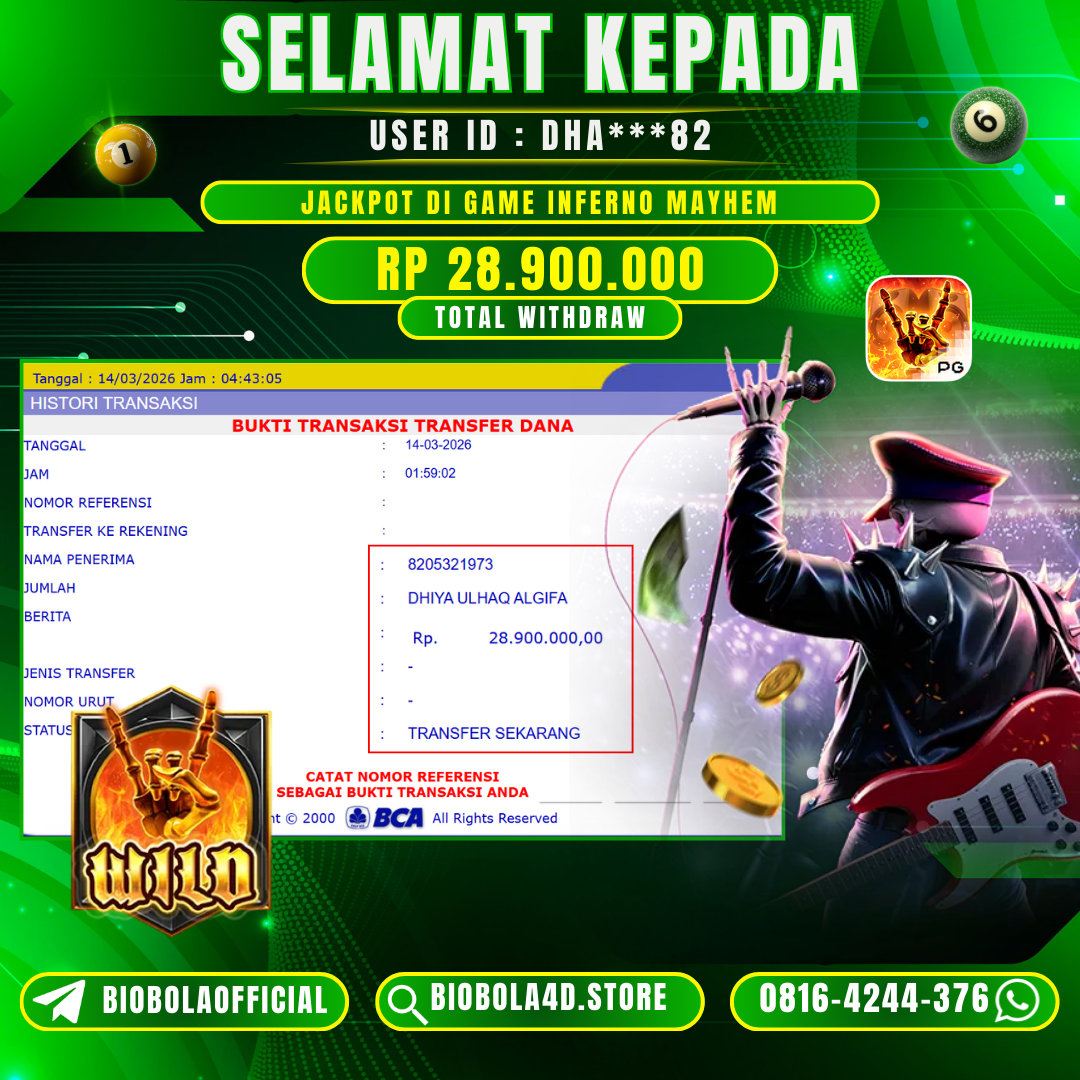 JP INFERNO MAYHEM 28 JT DI BAYAR LUNAS !!