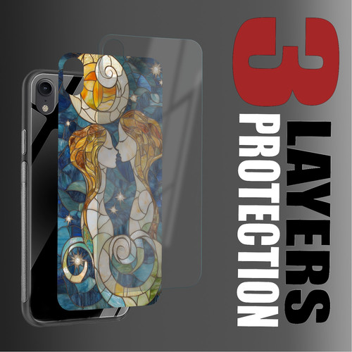 Gemini Mosaic Stained Glass Playful Twins Zodiac Decor.jpg