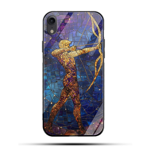 Sagittarius Mosaic Stained Glass Adventurous Archer Zodiac Design.jpg