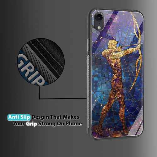 Sagittarius Mosaic Stained Glass Adventurous Archer Zodiac Design.jpg