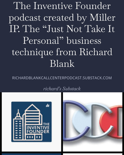 The Inventive Founder podcast created by Miller IP. The “Just Not Take It Personal” business techniq.jpg