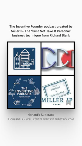 The Inventive Founder podcast created by Miller IP. The “Just Not Take It Personal” business techniq.jpg
