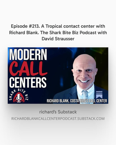 Episode #213. A Tropical contact center with Richard Blank. The Shark Bite Biz Podcast with David St.jpg