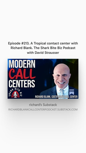 Episode #213. A Tropical contact center with Richard Blank. The Shark Bite Biz Podcast with David St.jpg