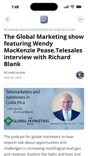 The Global Marketing show featuring Wendy MacKenzie Pease.Telesales interview with Richard Blank (3).jpg
